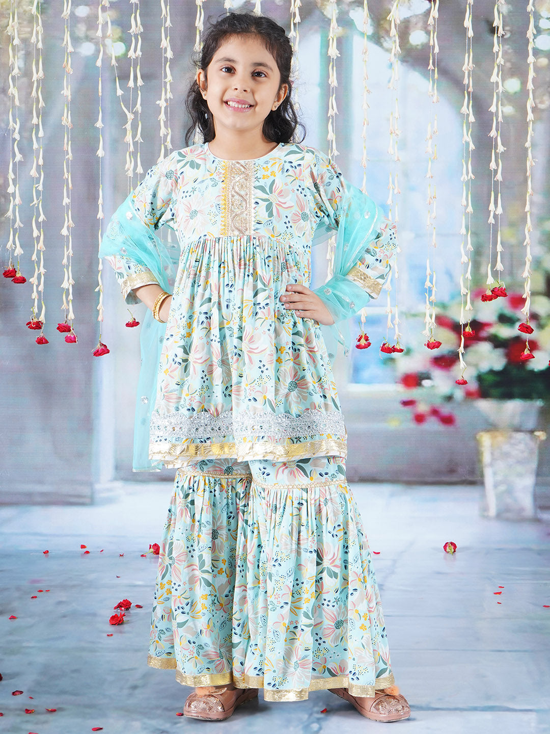 Summer Bloom frock and sharara