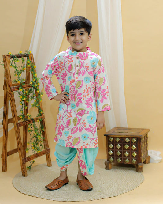 Gulmohar Boys Dhoti Kurta