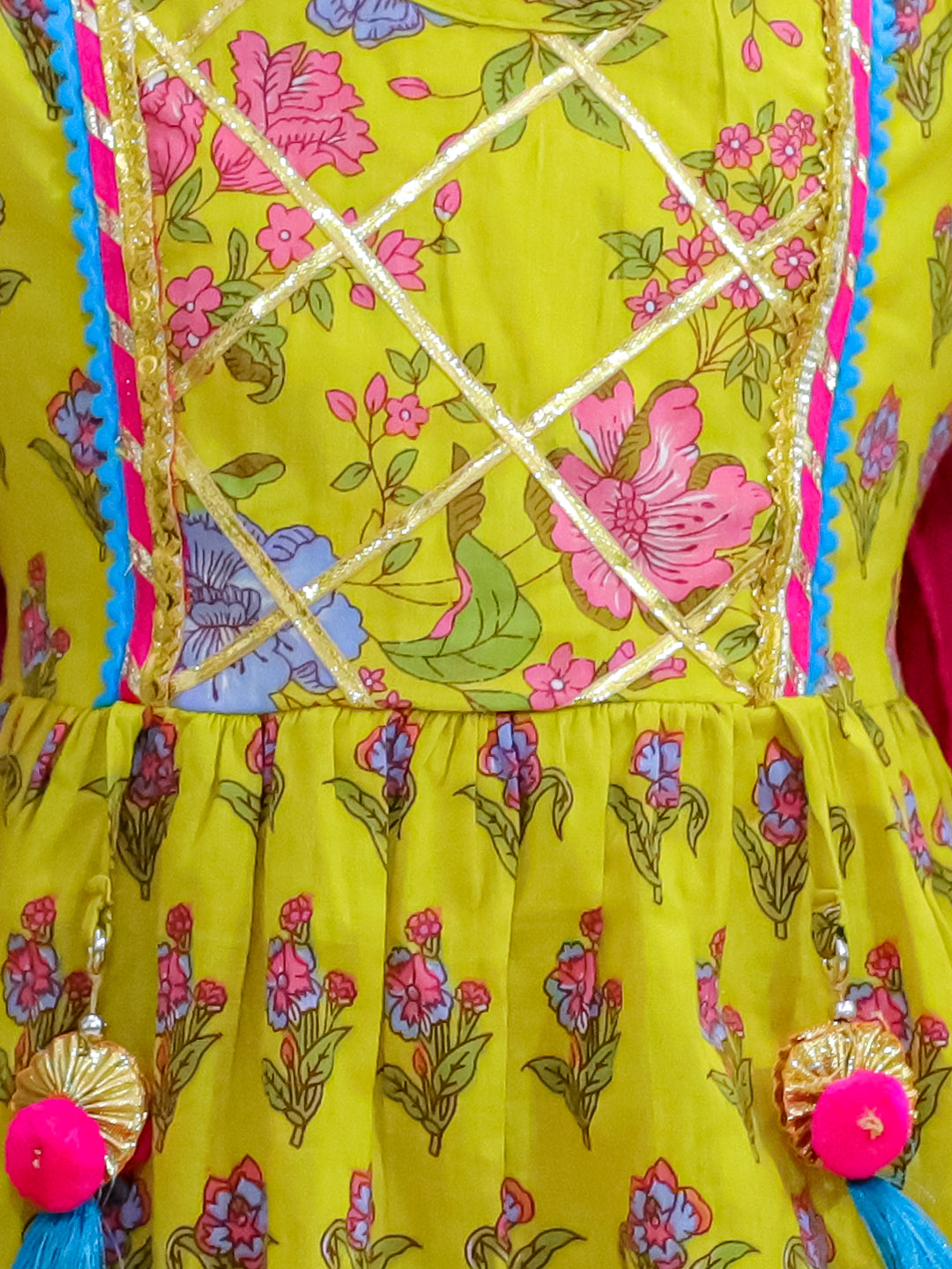 Summer Florals-Titliyan Kurti Gharara